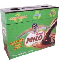 Plastic recycle bins