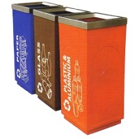 Plastic recycle bins