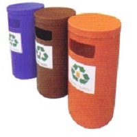 Plastic recycle bins