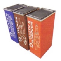 Plastic recycle bins