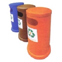 Plastic recycle bins