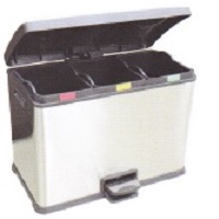 Stainless steel recycle bins