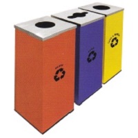 Stainless steel recycle bins